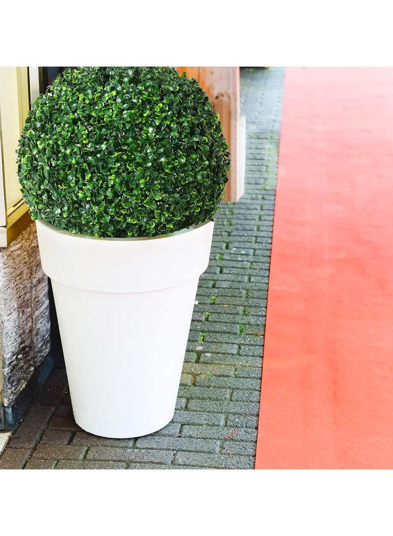 HOME TASTE كرات العشب الاصطناعي المزخرفة تشبه الحياة من البوكسود لزينة المنزل والفندق ومراكز التسوق مثالية للأناقة الداخلية والخارجية وحفلات الزفاف وما بعدها (35X35) - Image 3