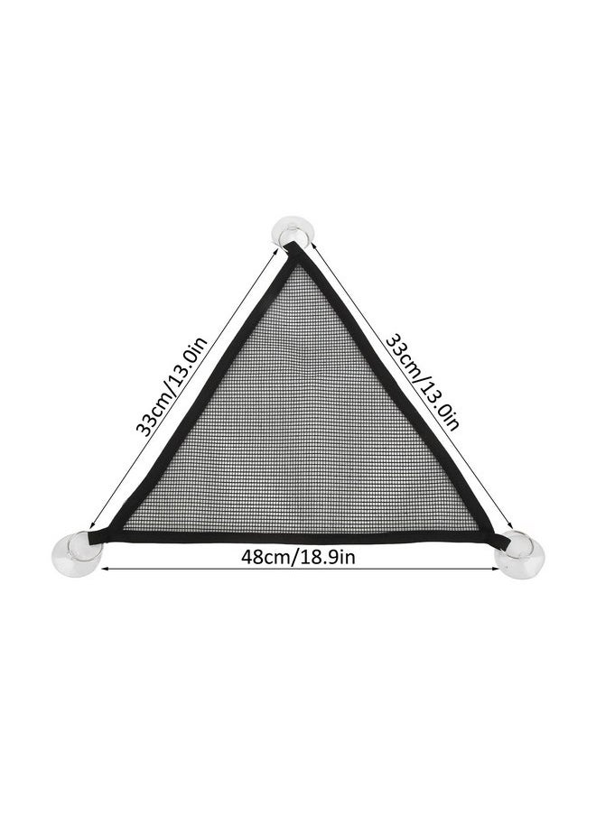 Zerodis - Reptile Hammocks, 2pcs Triangular Bearded Dragon Hammock Soft Breathable Hanging Hammock Net with Suction Cup for Large & Small Geckos, or Lizards(M) - Image 1