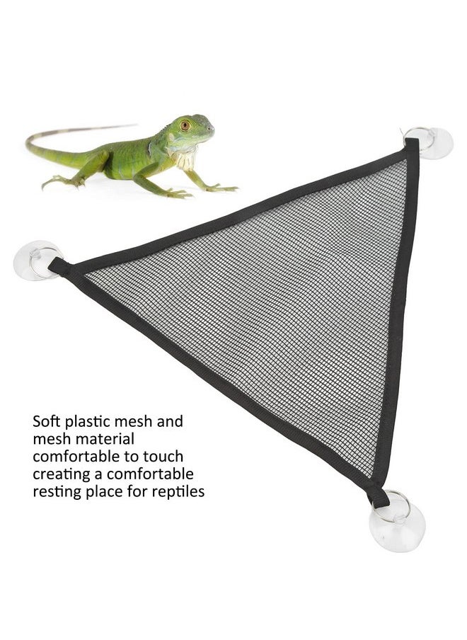 Zerodis - Reptile Hammocks, 2pcs Triangular Bearded Dragon Hammock Soft Breathable Hanging Hammock Net with Suction Cup for Large & Small Geckos, or Lizards(M) - Image 1