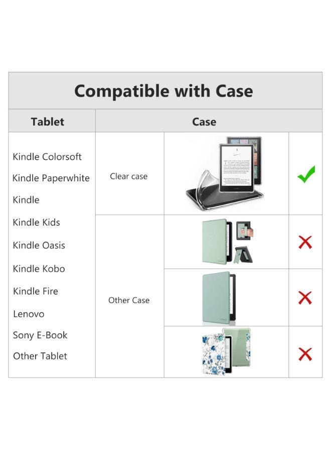 Security Comfortable Hand-Strap for 6-8" Kindle eReaders Fire Tablet, Kindle/Kobo/Voyaga/Lenovo/Sony E-Book Tablet, High-Elasticity Versatile Hand Strap Lightweight Finger Grip Holder  Black and silver - Image 3