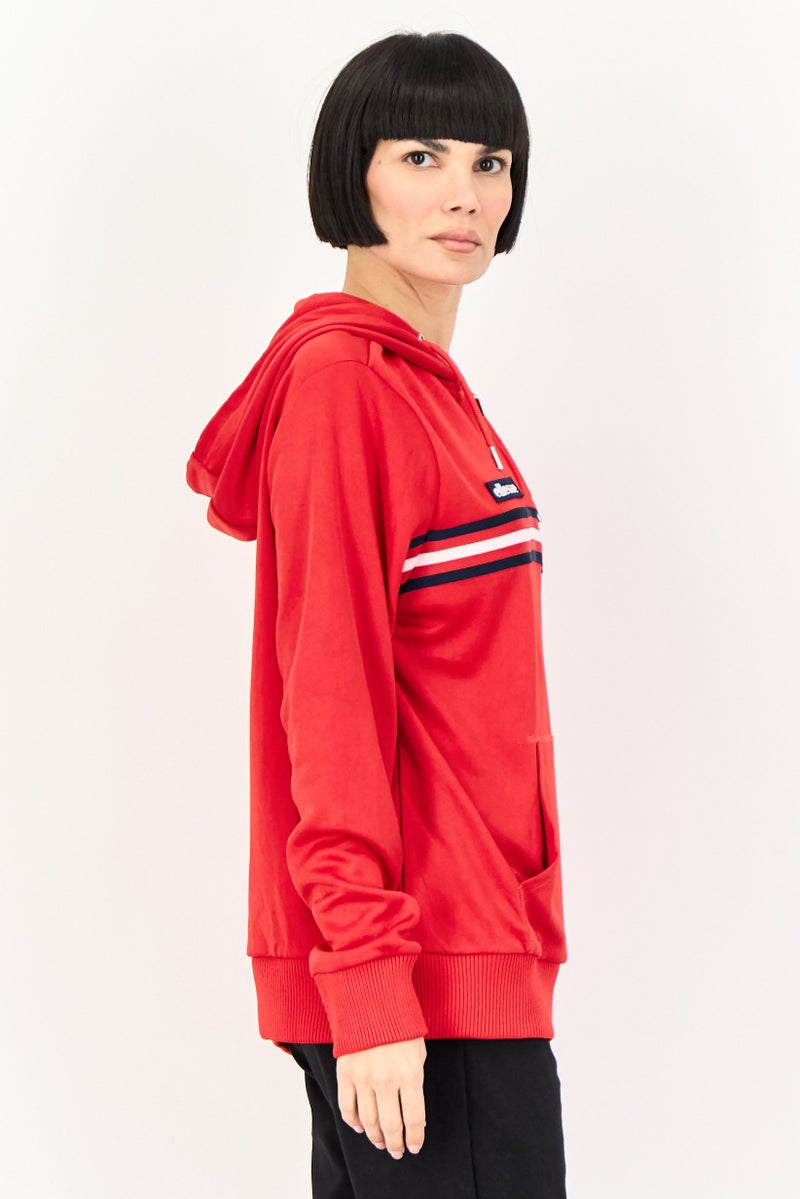 Ellesse Women Sportswear Fit Long Sleeve Outdoor Hoodie, Red - Image 3