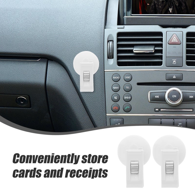 1 Pair Car Picture Holder Memo Windscreen Holder Ticket Clip Car Cup Clamp - Image 4