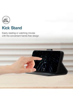 Best Choice Products For iPhone 16 Plus Case,Premium Leather Wallet Case with Card Holder Kickstand Magnetic Closure Flip Folio Case Cover for iPhone 16 Plus,Black  - Image 4