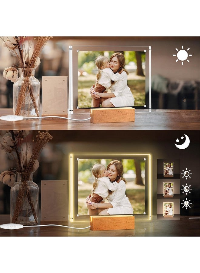 laapee Light up Picture Frame 5x7, Color-Changing Led Picture Frame, Love Photo Frames for Couple, Cute Picture Lamp Decor for Family - Image 4
