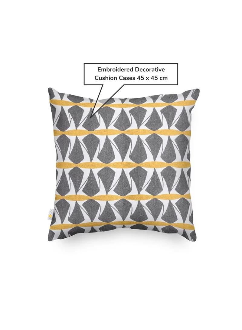 Donetella Decorative Embroidered Cushion Cover Multicolour 45x45Cm(Without Filler)