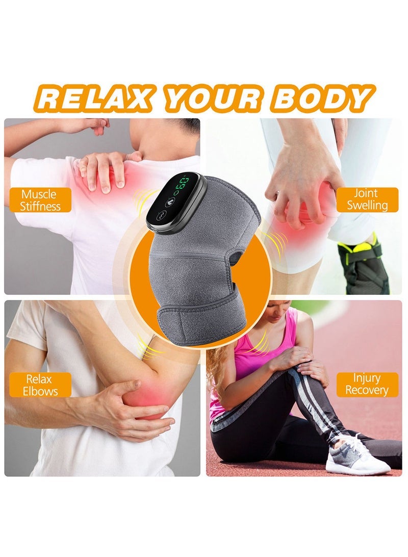 general Electric Heating Therapy Knee Massager Shoulder Physiotherapy Leg Arthritis Elbow Joint Pain Relief Warm Knee Pad Brace Massage - Image 3
