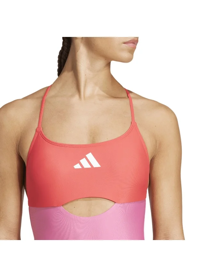 adidas مايوه نسائي مبطن بألوان متضاربة بتصميم X-back