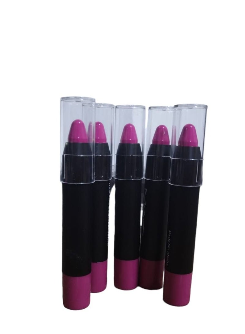 Lip Stick 5 Colors Set for Girls With Lip Balm And Protection From Cracks - Image 1