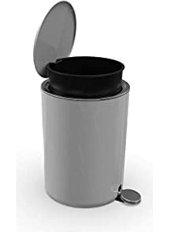 Primanova Lenox 5 Lt Pedal Dustbin Gray  - Image 3