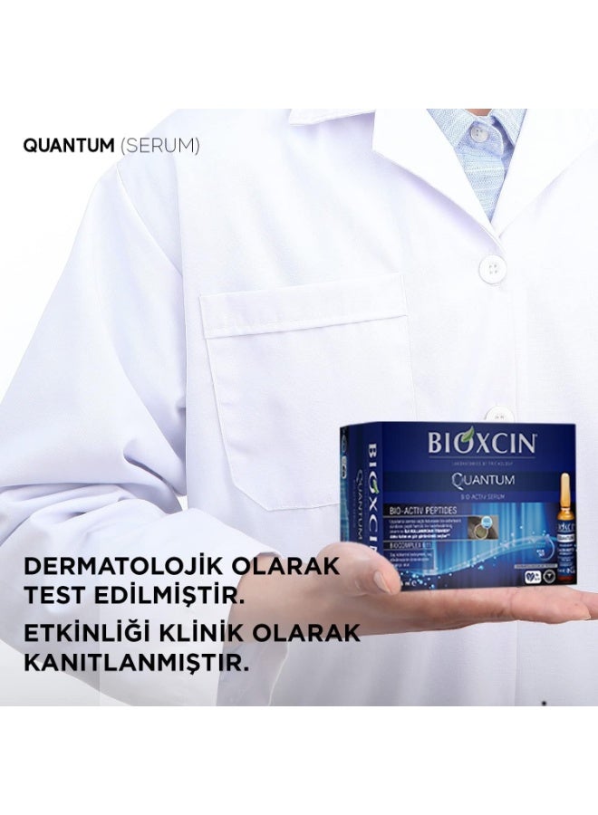 بيوكسين أمبولات سيروم بيوكسين كوانتوم بيو-أكتيف لتكثيف الشعر، 15 × 6 مل، تكفي لمدة شهر واحد - Image 4
