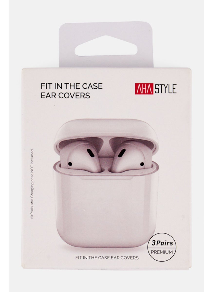 Ahastyle 3 Pairs Small Airpods And Earpods Soft Silicone Cover, White  - Image 1