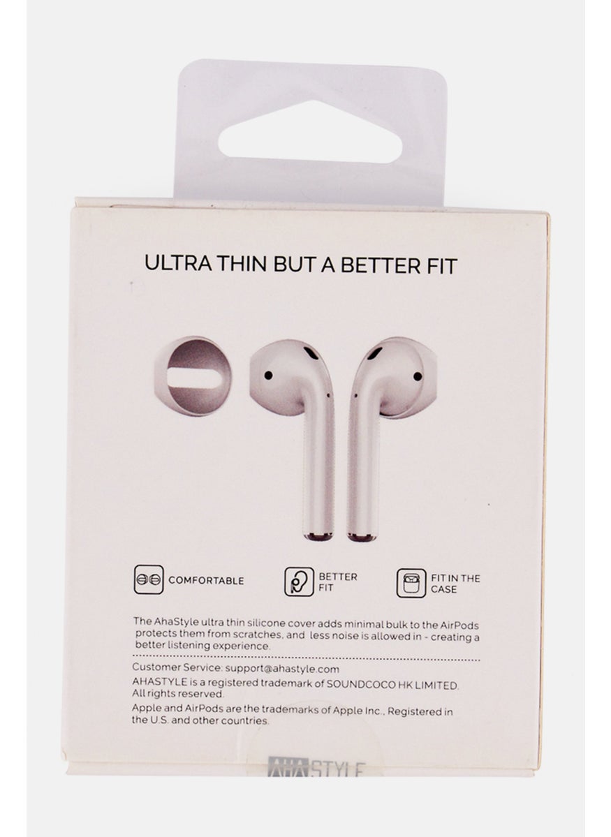 Ahastyle 3 Pairs Small Airpods And Earpods Soft Silicone Cover, White  - Image 2