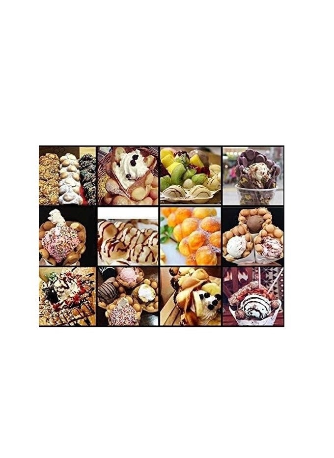 LETWOO - LETWOO Commercial Bubble Waffle Maker Electric Egg Cake Machine Stainless Steel Pancake Electric Waffle Cake Oven Non-stick - Image 1