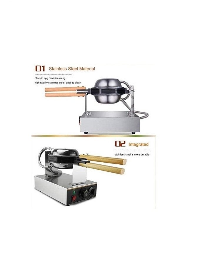 LETWOO Commercial Bubble Waffle Maker Electric Egg Cake Machine Stainless Steel Pancake Electric Waffle Cake Oven Non-stick - pzsku/Z436B03C82694D291B114Z/45/_/1696187104/41f2b899-261c-4503-bd1e-6e731e59601c