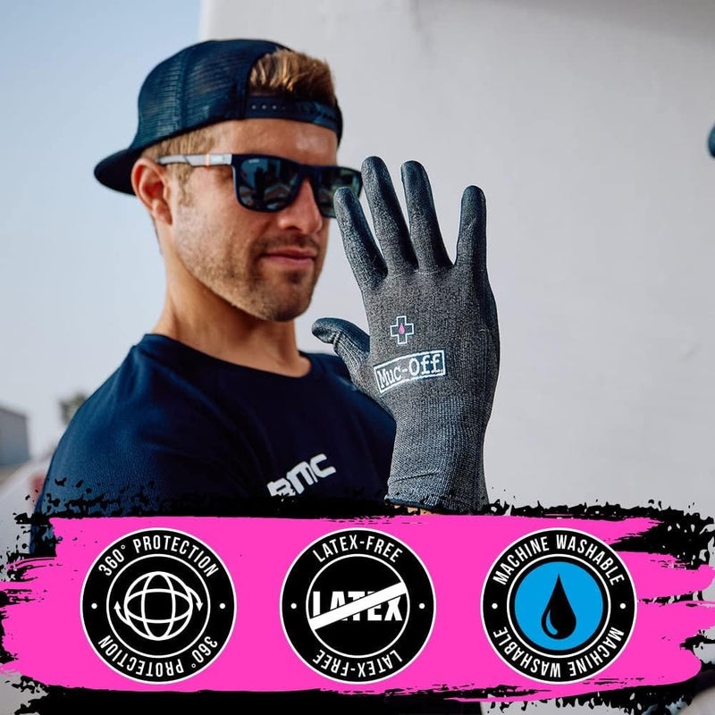 Muc Off Muc-Off Mechanics Gloves - Medium, Latex Free - Image 3