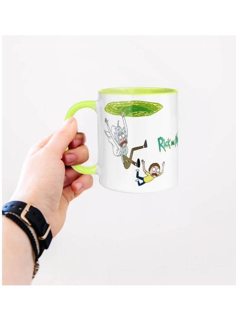 MEC Rick & Morty Design Printed Coffee Mug 325 Ml - Image 4
