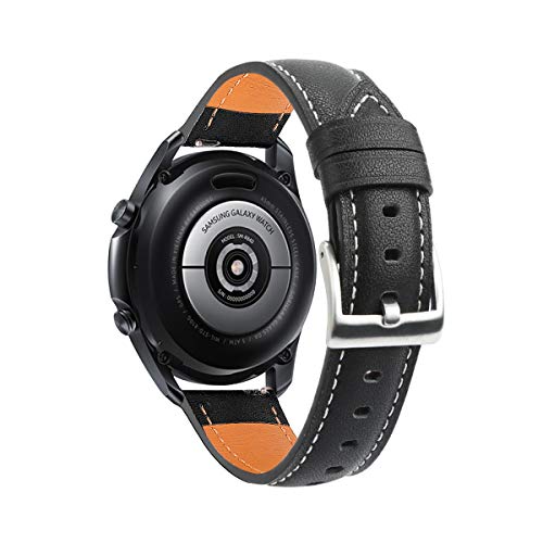 INF Watchband Compatible with Samsung Galaxy Watch 3 45mm, Straps Adjustable Wristband for Men Women, Black - Image 1