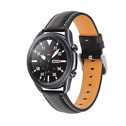 INF Watchband Compatible with Samsung Galaxy Watch 3 45mm, Straps Adjustable Wristband for Men Women, Black - Image 2