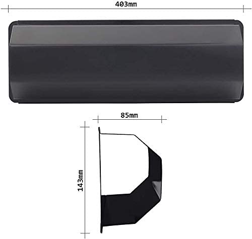 INDIAN DECOR. 2950 Outdoor Wall Mounted Newspaper Rack, Newspaper Holder, Magazine Rack, Outdoor Newspaper Holder - Black (Metal) - Image 4