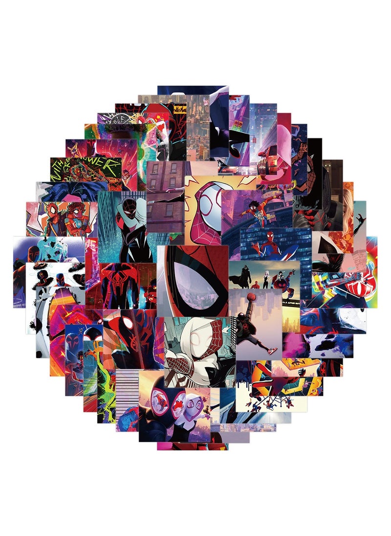 Generic 62PCS Spider-Man across the Universe stickers, exquisite Marvel anime movie merchandise, and high-quality appearance decorative small stickers  - Image 1