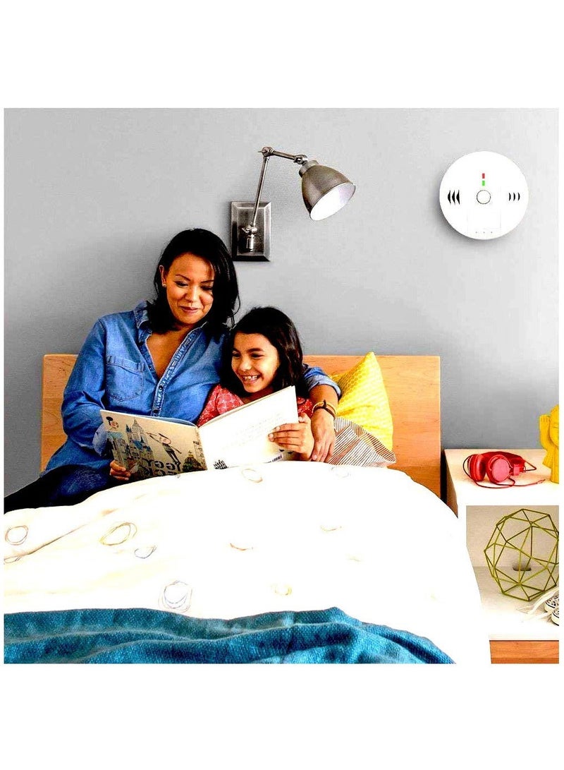 Captaintech Combination gas and Carbon Monoxide Detector Alarm, Beeps Warning gas and CO Alarms for Basements Travel Home Office House Bedroom Living Room Car, Battery Operated, Comply with UL 217/2034,2 Pcs - Image 5