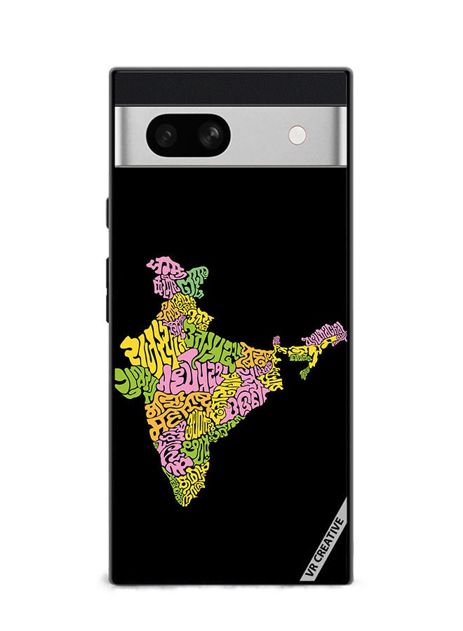 VR CREATIVE Protective Case Cover For Google Pixel 7a Indian States Name Design Multicolour - Image 1