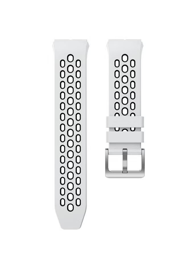Replacement Band For Huawei Watch GT 2e，Soft and Comfortable Silicone Material，Sports Strap Waterproof，Sport Original Silicone 22mm Watchband Straps For Huawei Watch GT 2e（White） - Image 4