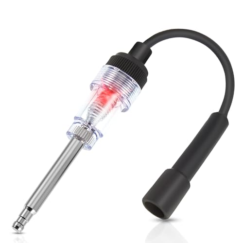 Frienda Inline Spark Plug Tester Engine Straight Boot Ignition Tester Light Lawnmower Checker Armature Diagnostic Detector for Automotive Car Internal External Engine(1 Piece) - Image 1