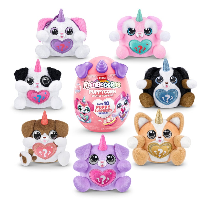 Rainbocorns Puppycorn Poodle Scent Surprise - Surprise Unboxing Soft Toy, Scented Puppy Plush for Girls by ZURU - Image 4
