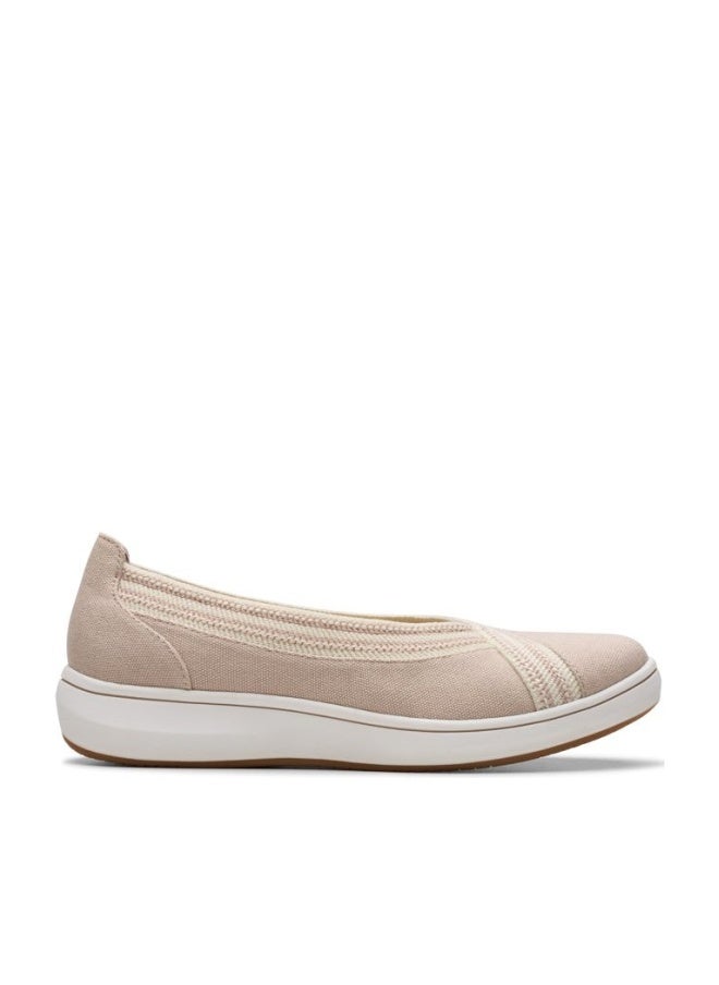 clarks Women's BreezeSky Air Cloudsteppers Loafer, Sand Textile, 8.5 - Image 1