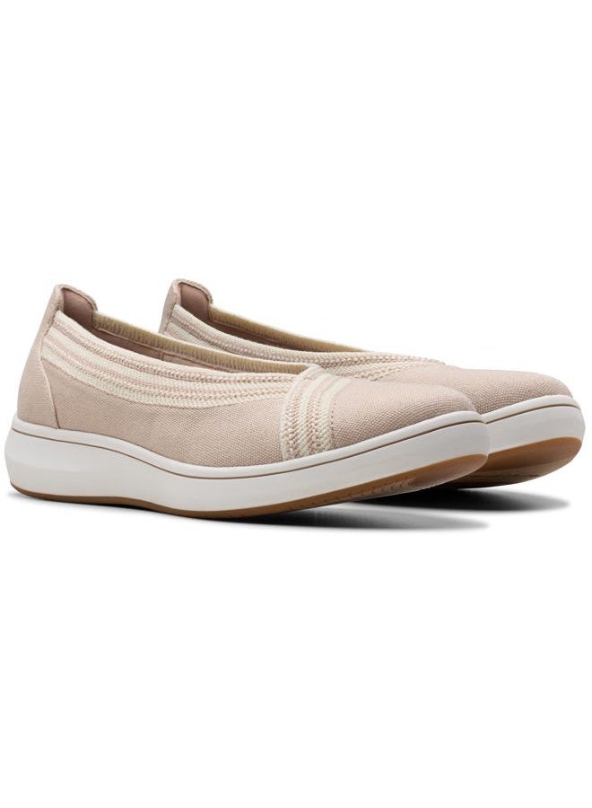 clarks Women's BreezeSky Air Cloudsteppers Loafer, Sand Textile, 8.5 - Image 2