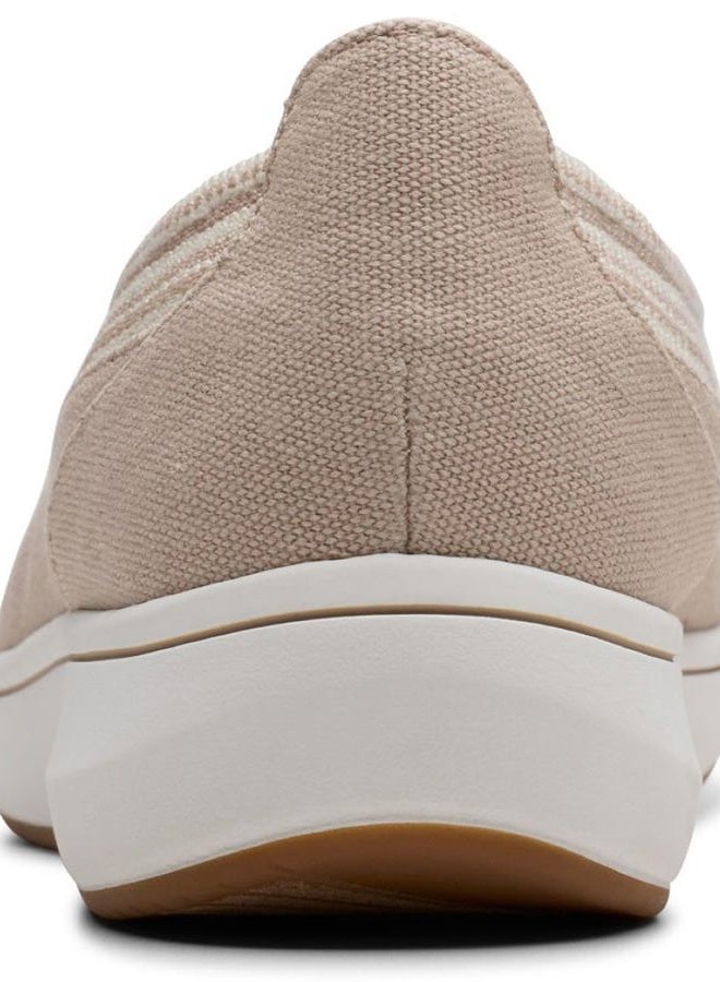 clarks Women's BreezeSky Air Cloudsteppers Loafer, Sand Textile, 8.5 - Image 3