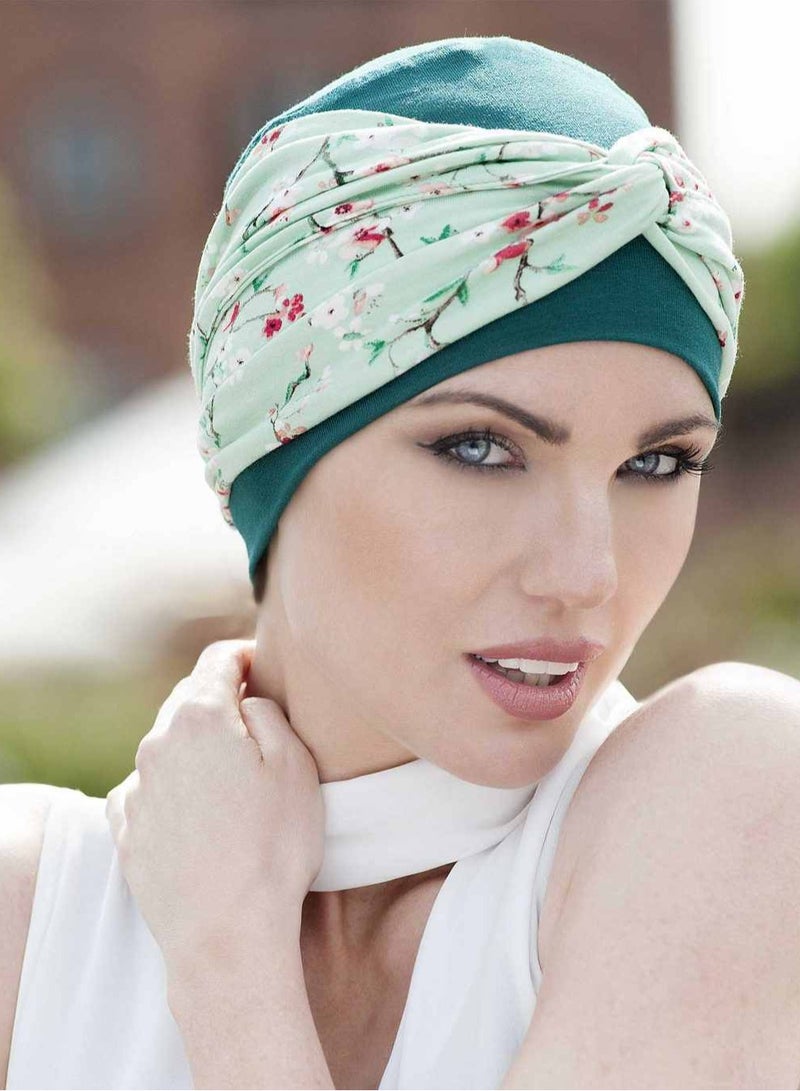 وشاح رأس فاخر من إيلا جرين فورست فلاور للنساء