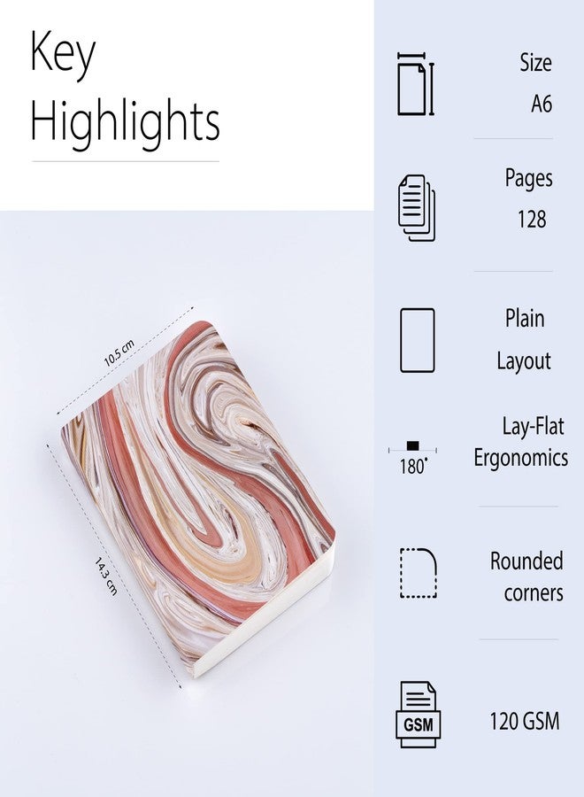 Factor Notes Sketchbook: A6 Pocket Sized, Textured Fine Grain Medium Surface 120 GSM (Seashells) Acrylic, Oil, Paper, 120 - Image 2