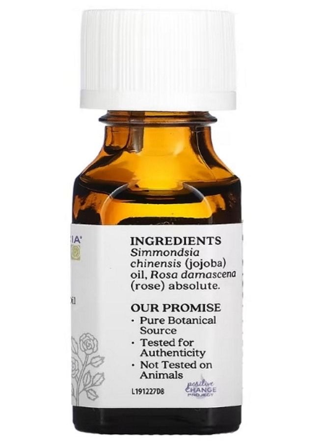 Aura Cacia Pure Essential Oil Rose Absolute 0.5 fl oz 15 ml  - Image 2