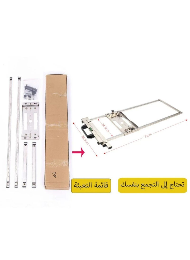 متعددة الوظائف الكهربائية المنشار الانتهازي ، دليل دليل الفولاذ المقاوم للصدأ الإطار التعامل مع النجارة  - Image 4