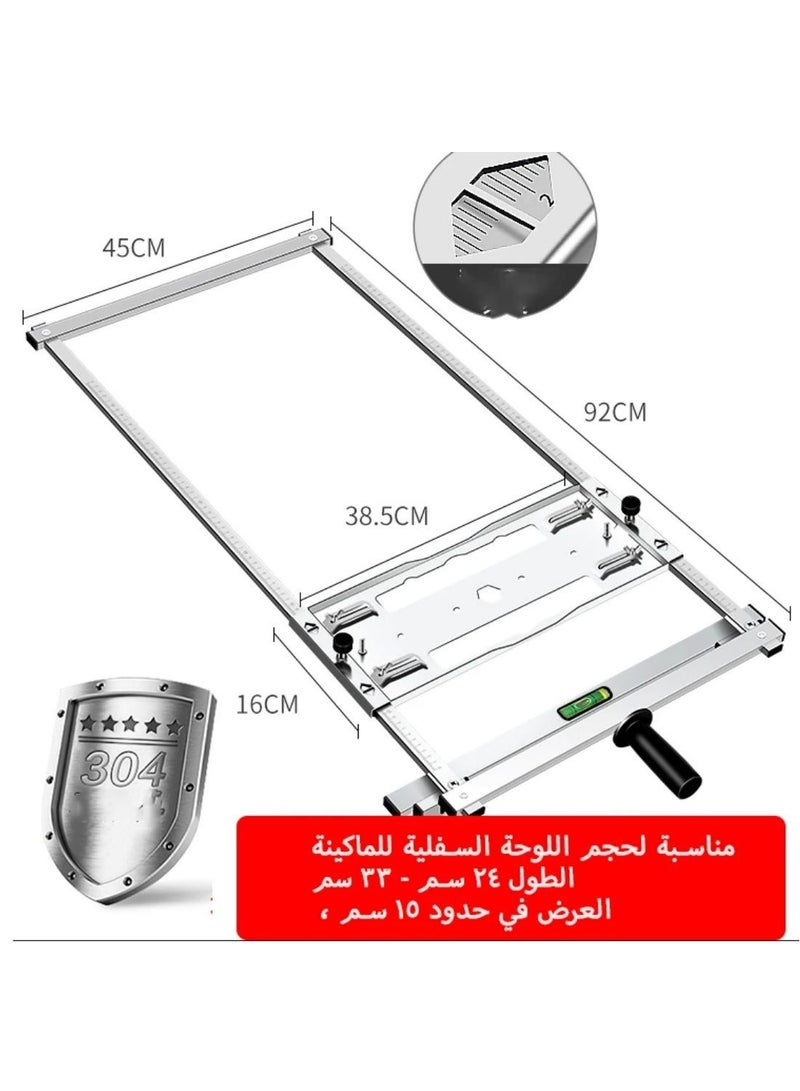متعددة الوظائف الكهربائية المنشار الانتهازي ، دليل دليل الفولاذ المقاوم للصدأ الإطار التعامل مع النجارة  - Image 3