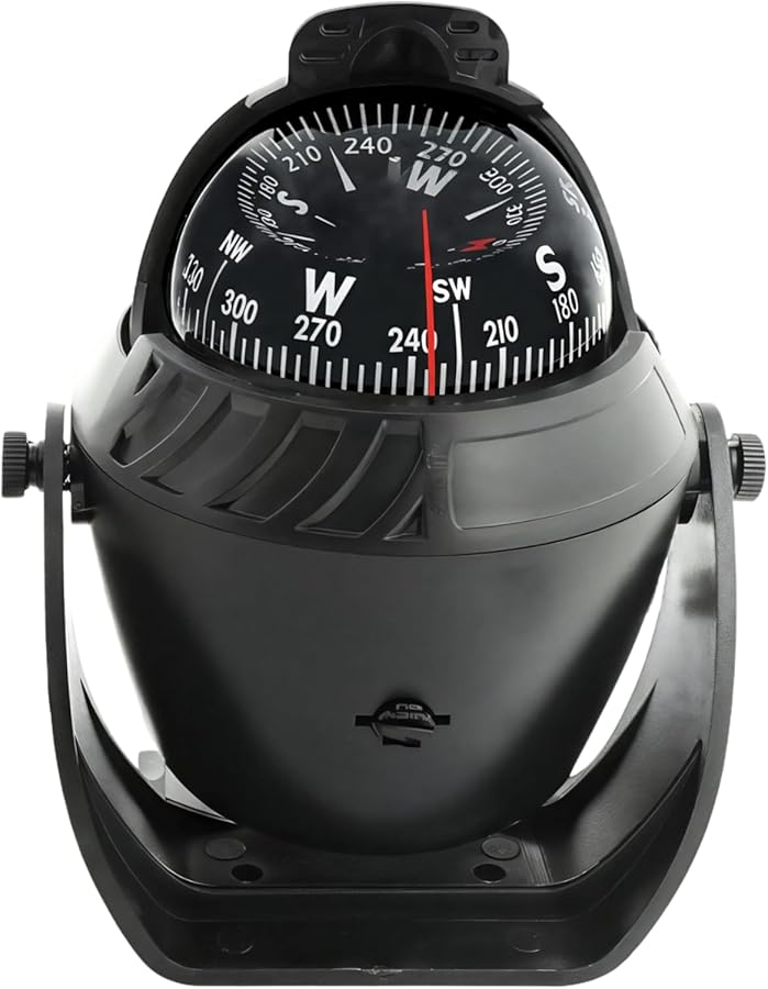Mountable Dashboard Compass for Car and Boat with Metal Plastic Casing Navigation Guide - Image 1