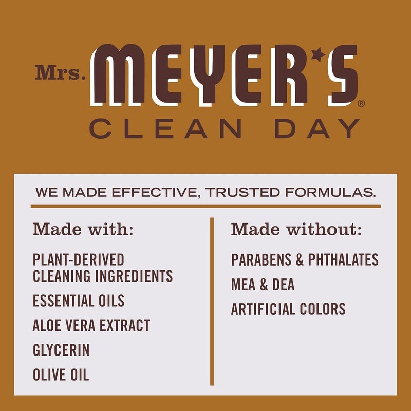 MRS. MEYER'S CLEAN DAY Hand Soap, Acorn Spice, Made with Essential Oils, 12.5 oz - Pack of 3 - Image 3