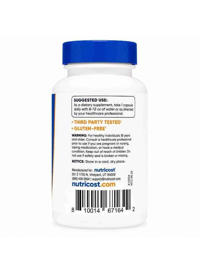Nutricost CoQ10 Coenzyme Q10 100mg Dietary Supplement Capsules 60 Count - Image 2