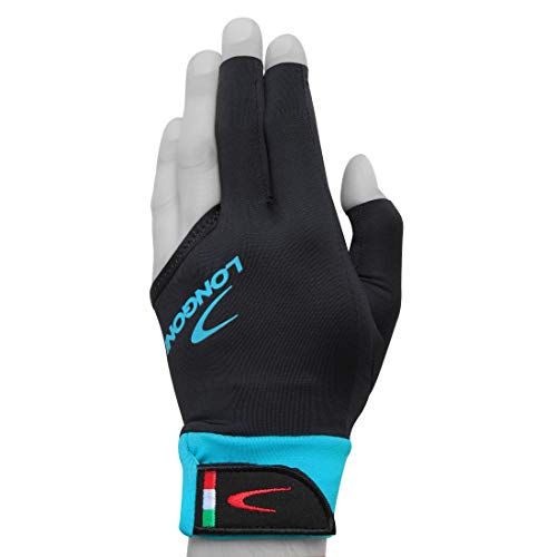 Longoni Sultan 2.0 Billiard Pool Cue Glove - for Left or Right Hand - Black (Medium, for Left Hand (Right-Handed Player)) - Image 2