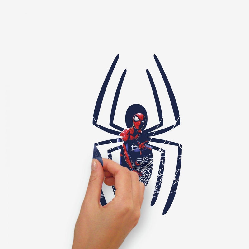RoomMates RMK4234GM Spider-Man Peel and Stick Wall Decals, 27.36 inches x 33.61 inches, Blue, red, Black - Image 3