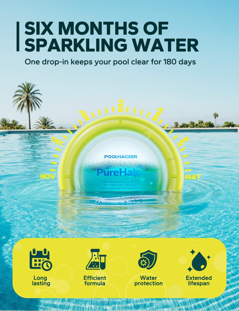 POOLHACKER Pool Winterizing Kit for Above Ground & Inground Pools â€“ Long-Lasting Pool Closing Kit Supports Seasonal Care, Covers Up to 30,000 Gallons - Image 3