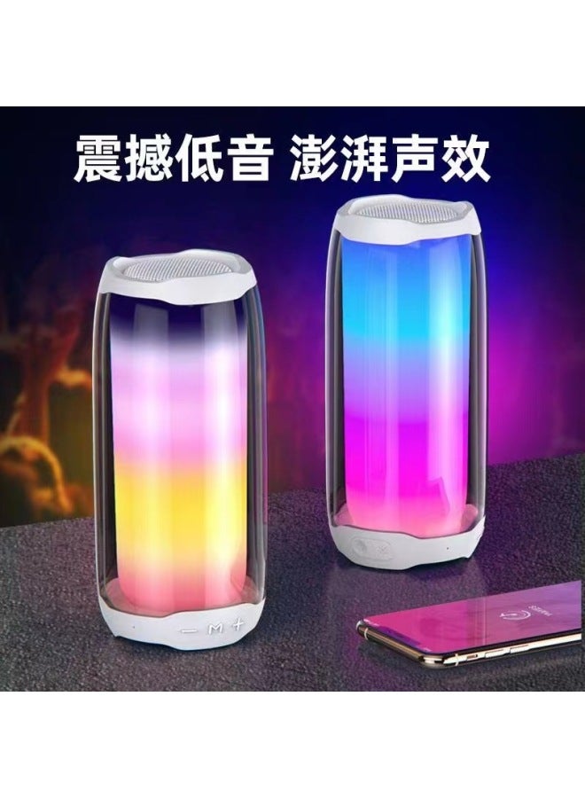 Neutral New Pulsating Pluse 5 Bluetooth Speaker Full Screen Colorful Wireless Bluetooth Stereo Rgb Colorful Luminous Subwoofer - Image 2