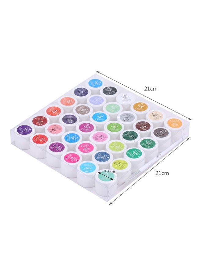 general 37-Piece UV Gel Nail Art With Brush - Image 2