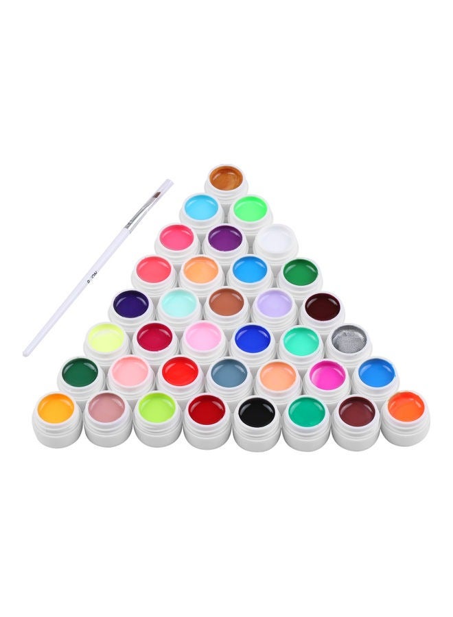 general 37-Piece UV Gel Nail Art With Brush - Image 4