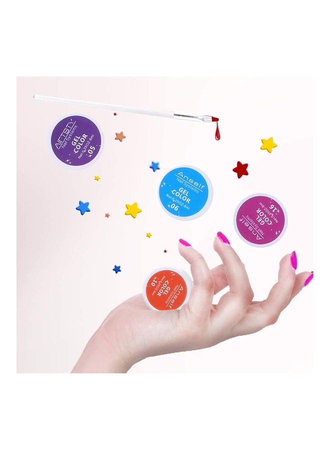 general 37-Piece UV Gel Nail Art With Brush - Image 3