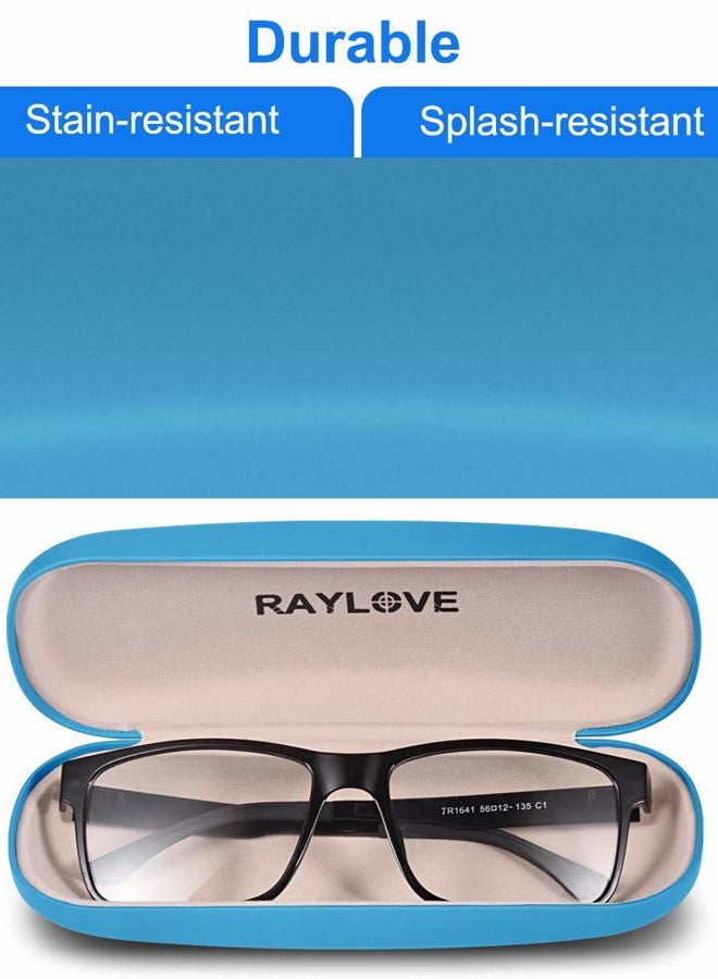 RayLove Unisex Hard Shell Eyeglasses Cases, Protective Case For Glasses, Sky-blue, One size - Image 4