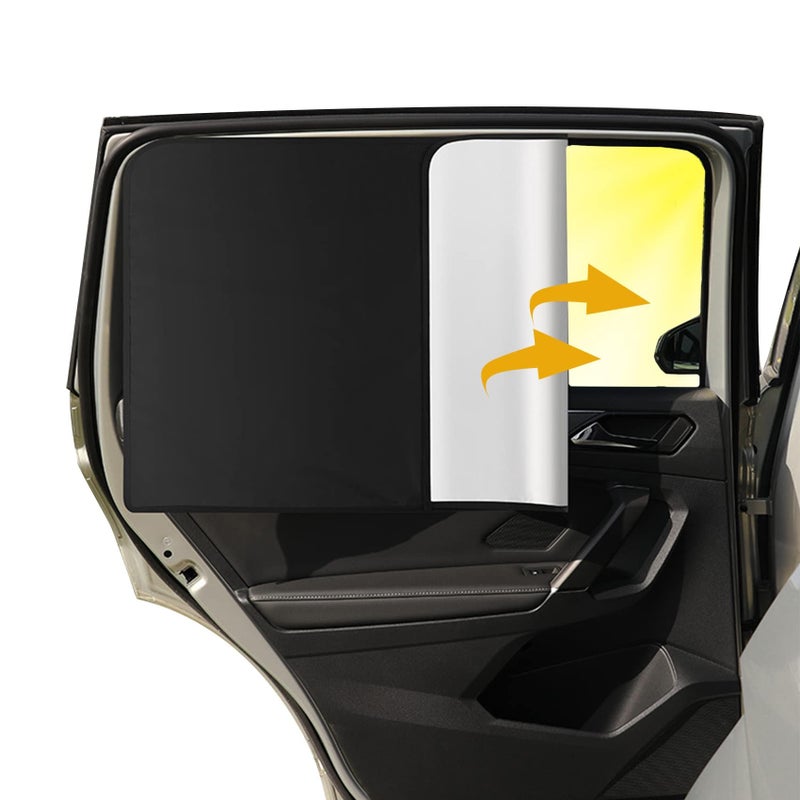 2PCS Car Side Window Sun Shades Magnetic Sunshades for Car Windows Front Seat Window Sunshades Privacy Curtains Front Side Window Sun Shade Blocks Sun Universal for Car SUV Truck Back Seat