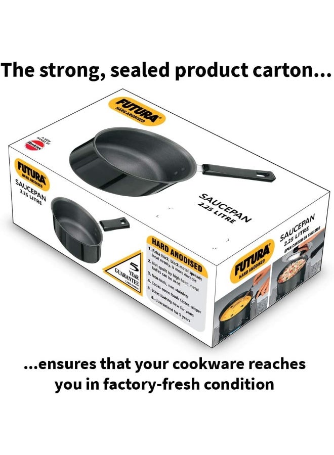 Hawkins إناء صُنع من الألومنيوم الصلب المستقبل بدون غطاء بسماكة 3.25 مم سعة 2.25 لتر باللون الأسود - Image 2